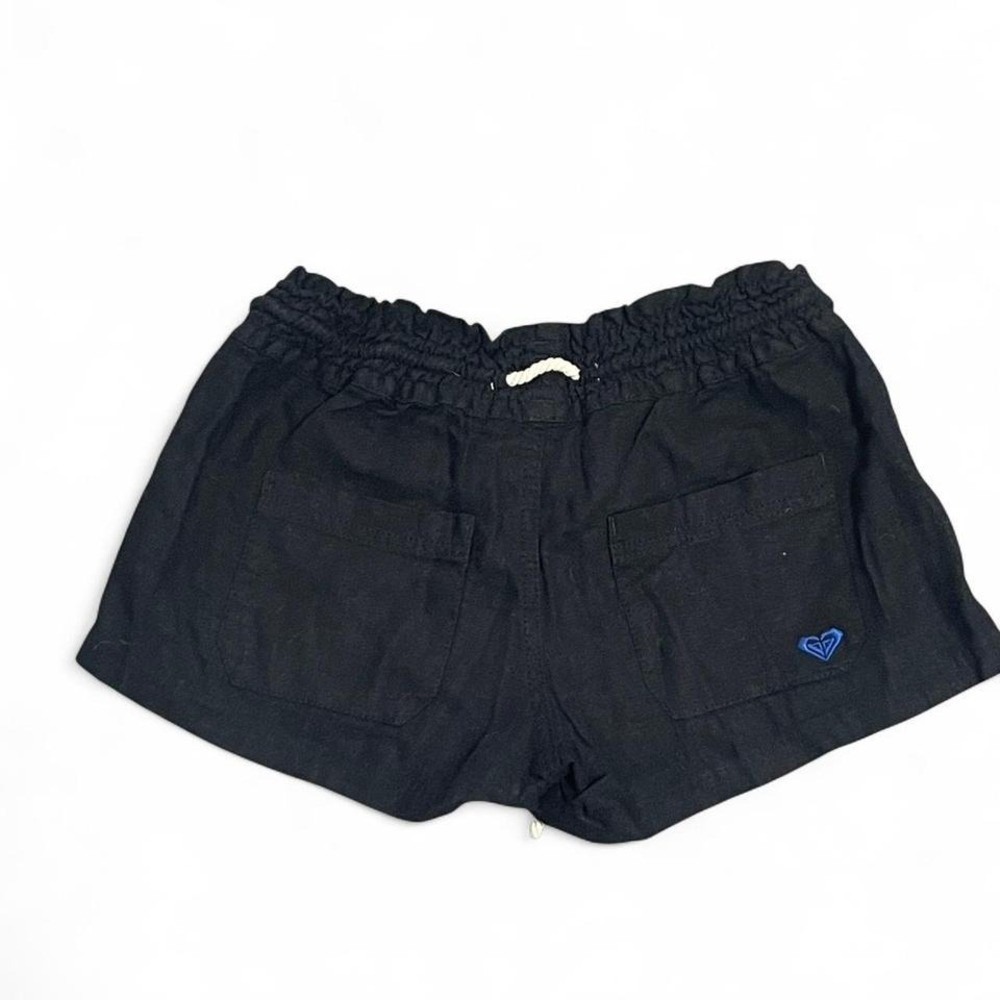 Roxy black swim shorts with blue logo